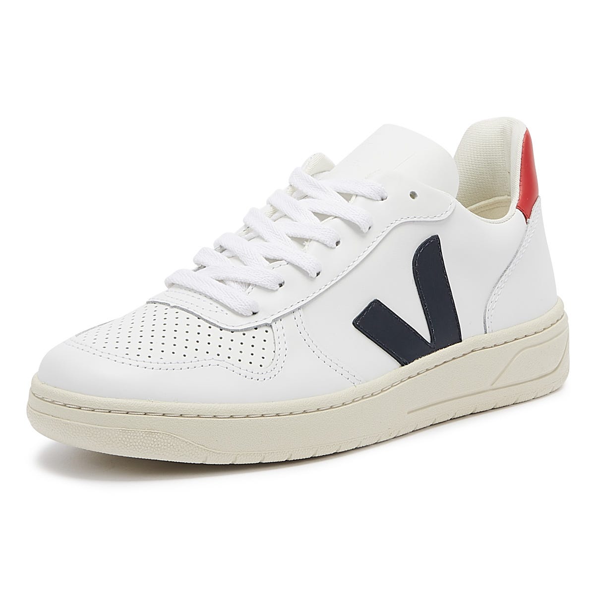 Veja V-10 Womens Extra White / Nautico Pekin Trainers