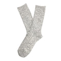Anonymous Ism Lightweight Slub Crew Cotton Men's Grey Calf High Socks