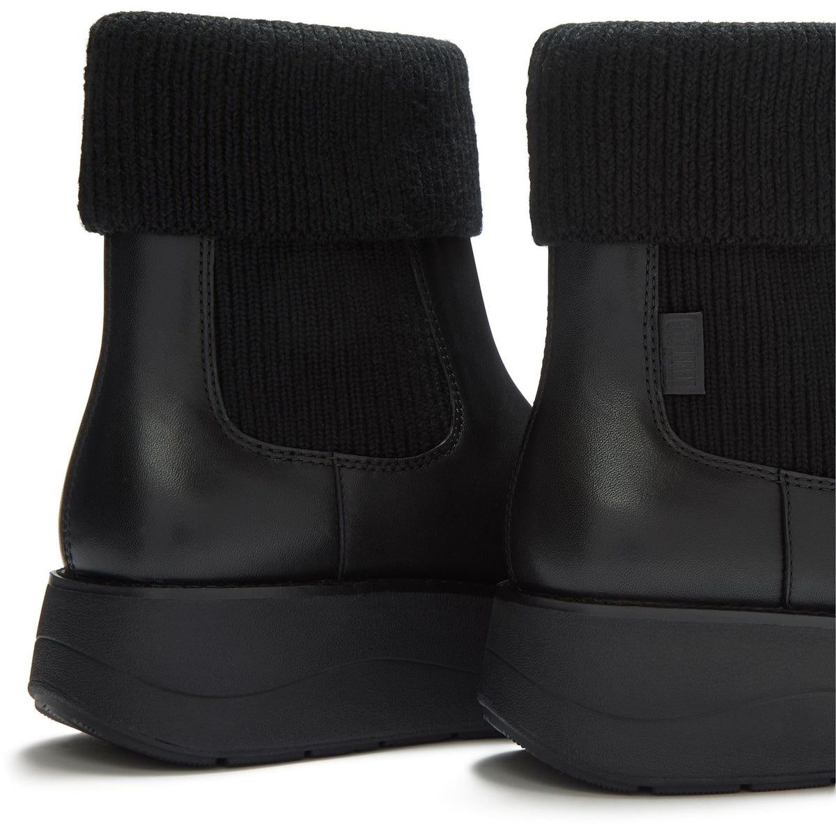 Fitflop Gen-FF Roam Knit Leather Women's Black Boots