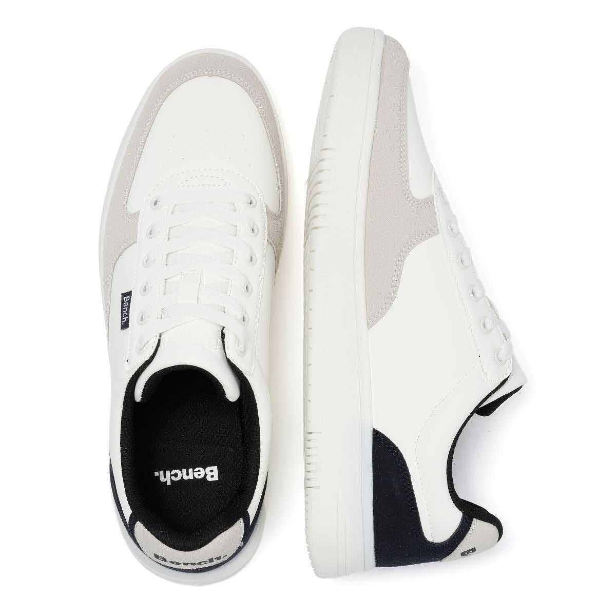 Bench Grainger Men's White/Grey Trainers