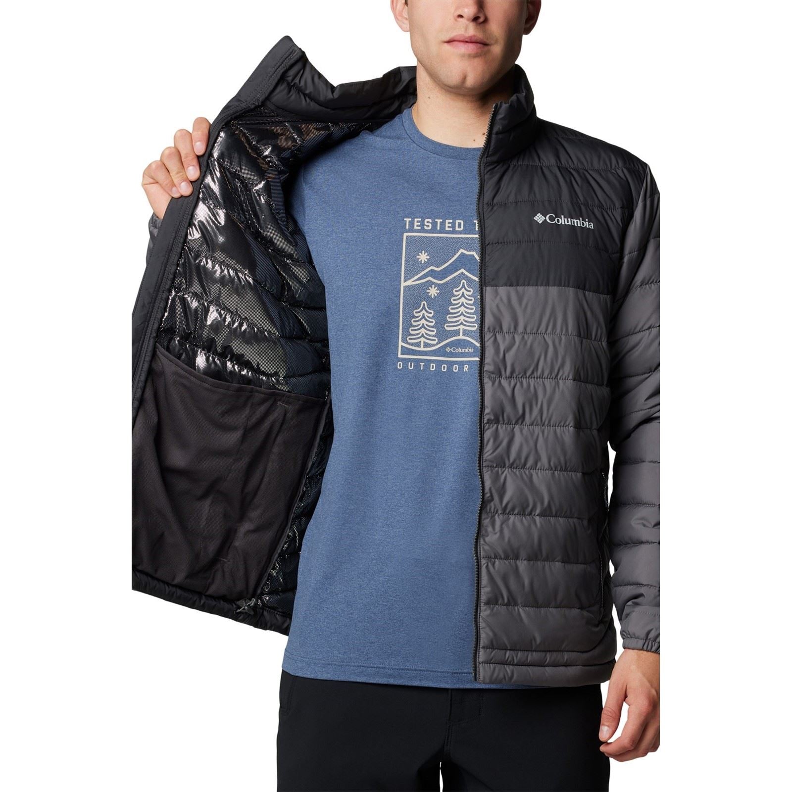 Columbia Powder Lite II Jacket Men's Grey Puffer Jacket