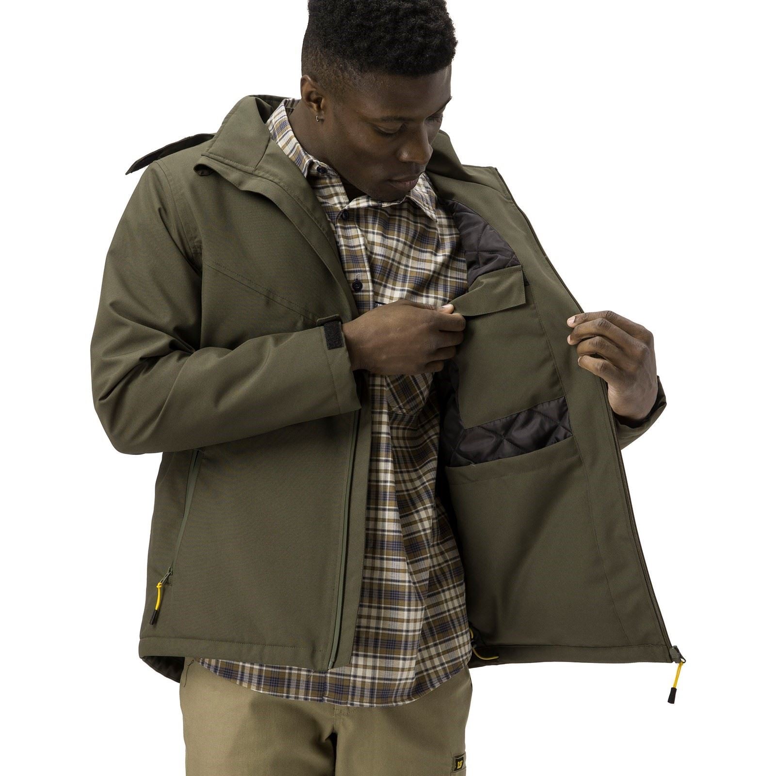 Caterpillar Lightweight Insulated Men's Moss Puffer Jacket
