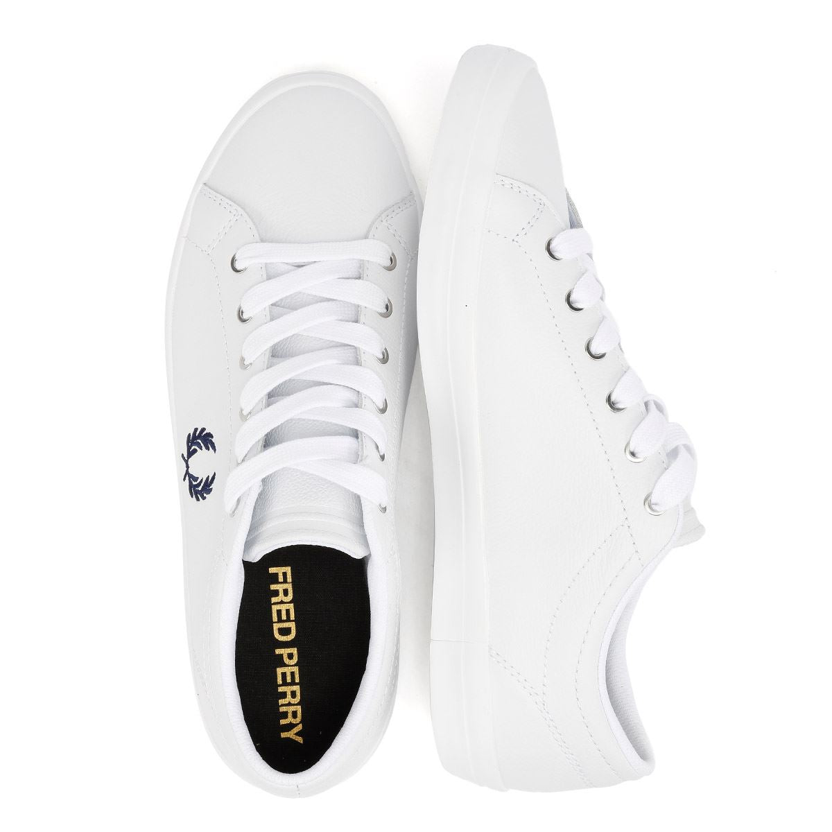 Fred Perry Baseline Leather Men's White/Navy Trainers