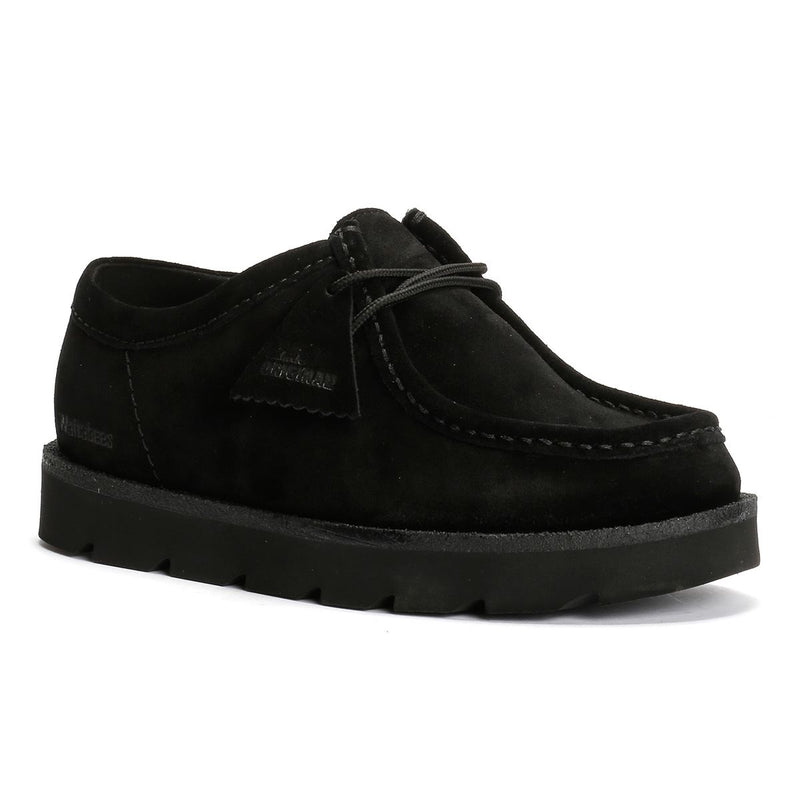 Clarks Originals Meare Wallabee Suede Men's Black Lace-Up Shoes