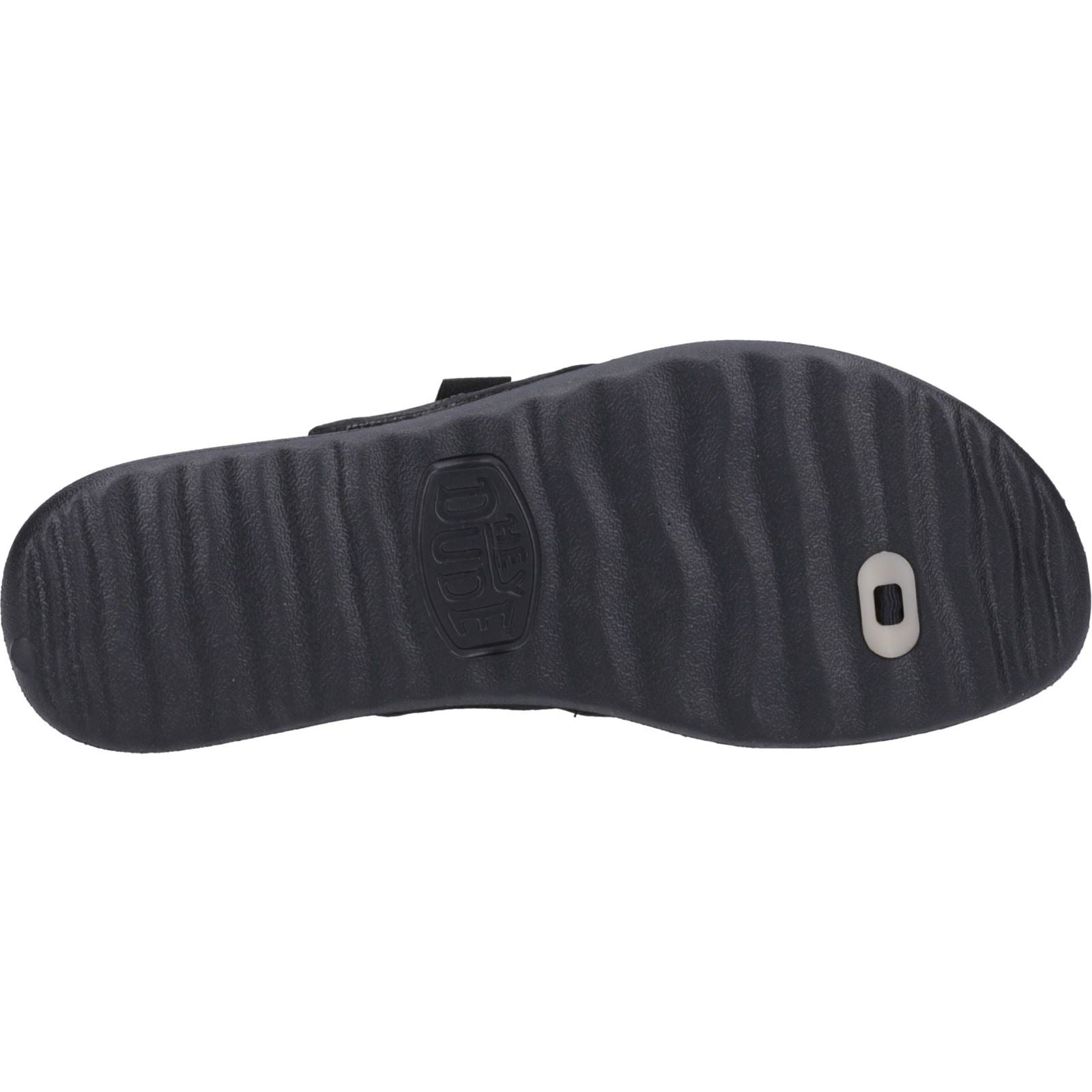 HEYDUDE Christi Flip Classic Synthetic Women's Black Sandals