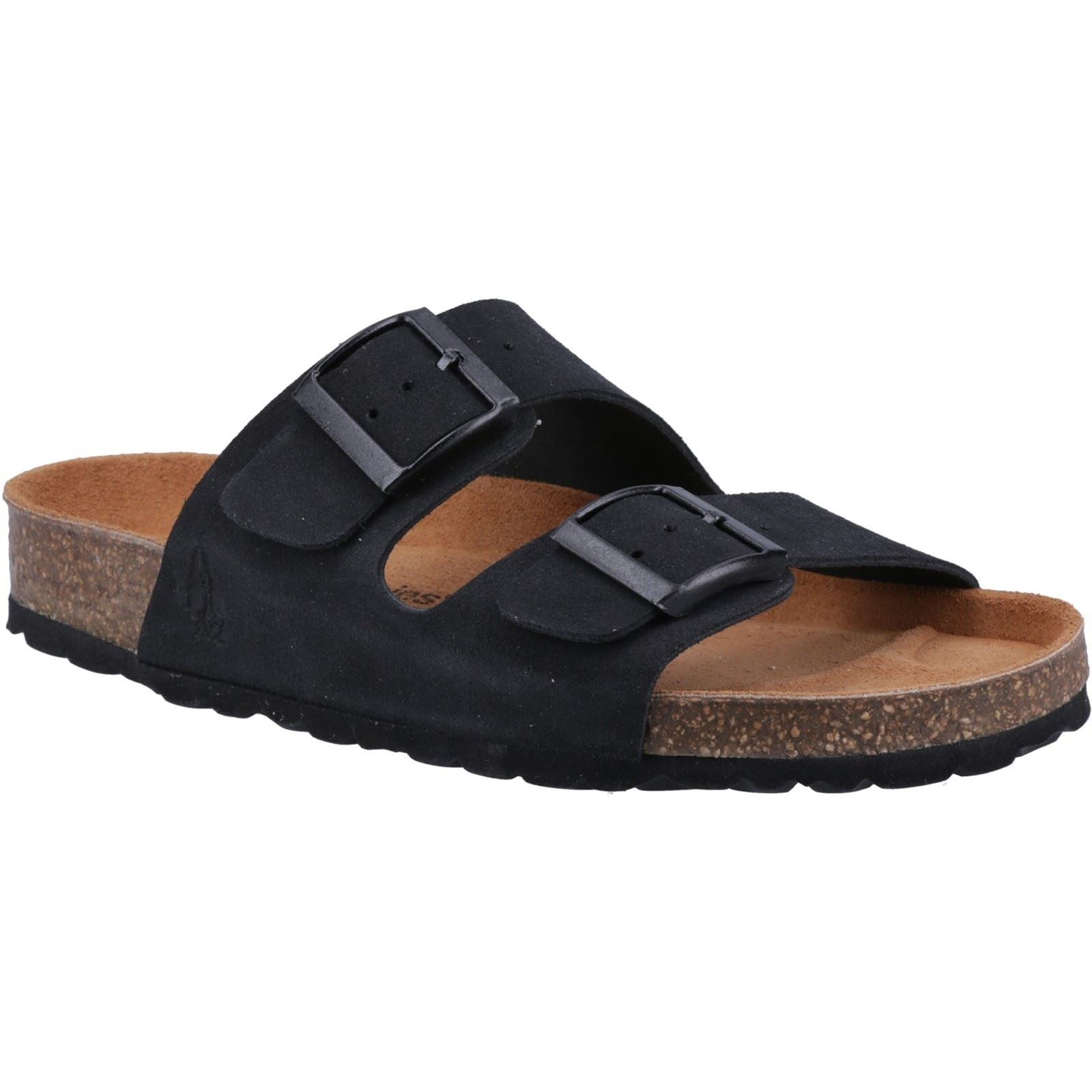 Hush Puppies Brixley Mule Suede Women's Black Standard Sandals