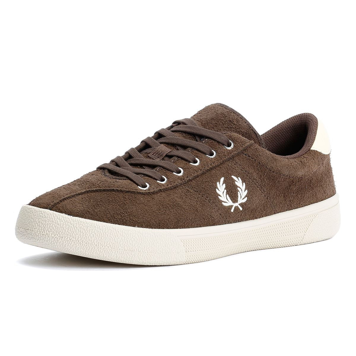 Fred Perry Tennis Shoe Suede Men's Tobacco/Ice Cream Trainers