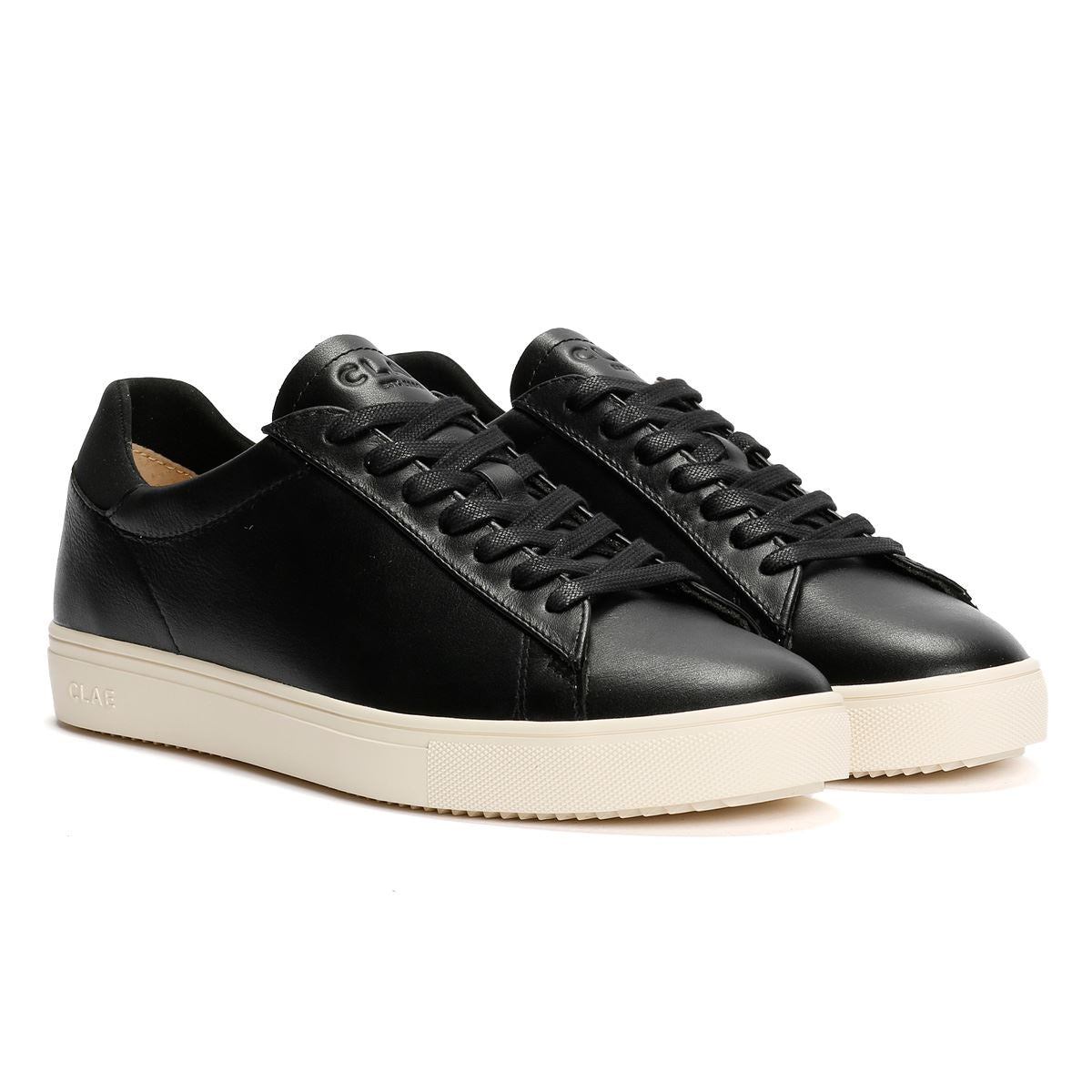 Clae Bradley Milled Leather Men's Black Trainers