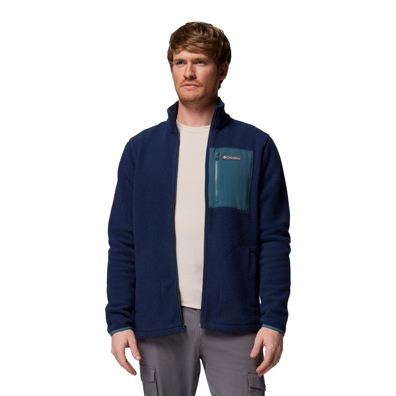 Columbia Jasper Ridge Pebbled Full Zip Fleece Men's Blue Fleece Jacket