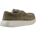 HEYDUDE Wally X Suede Suede Men's Dark Olive/Stone Grey Moccasins Shoes