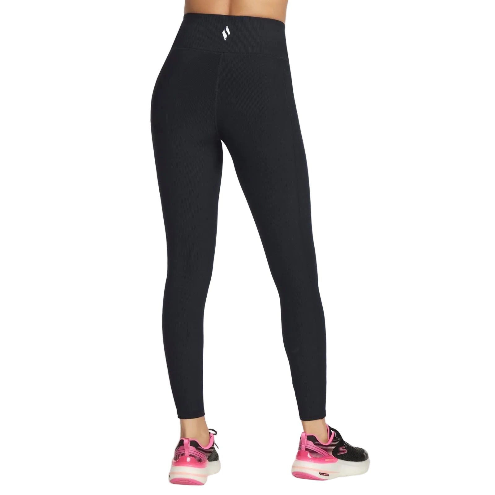 Skechers Performance GOFLEX Rib Nylon Women's Black Sports Leggings