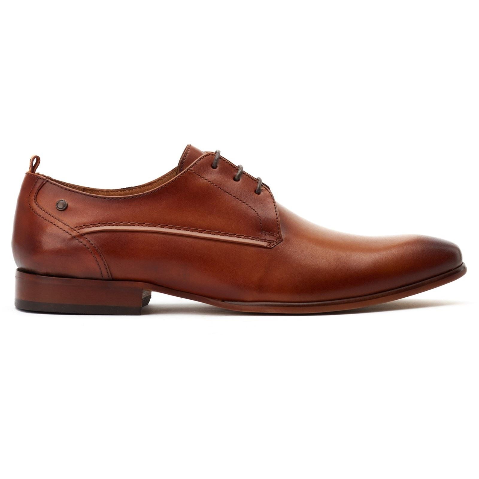 Base London Gambino Lace Up Leather Men's Burnt Tan Lace-Up Shoes