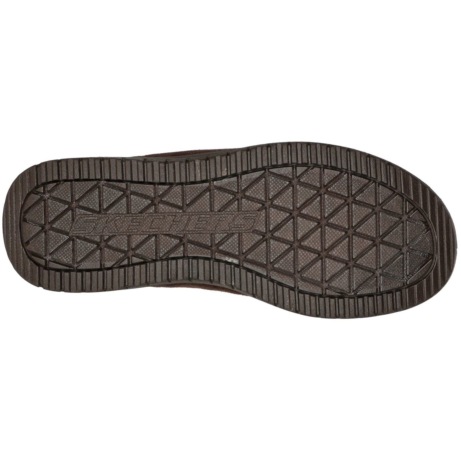 Skechers Relaxed Fit: Murette - Garvanza Microfiber Men's Chocolate Mules