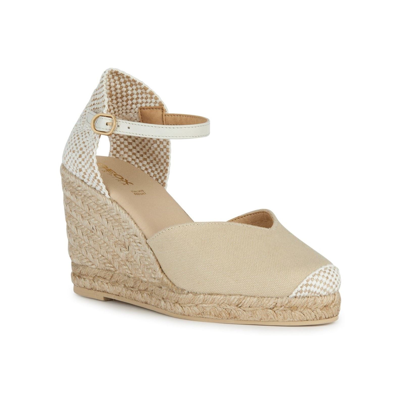 Geox D GELSA Textile Women's Light Sand Sandals