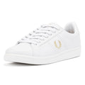 Fred Perry B721 Leather Men's White/Metallic Gold Trainers