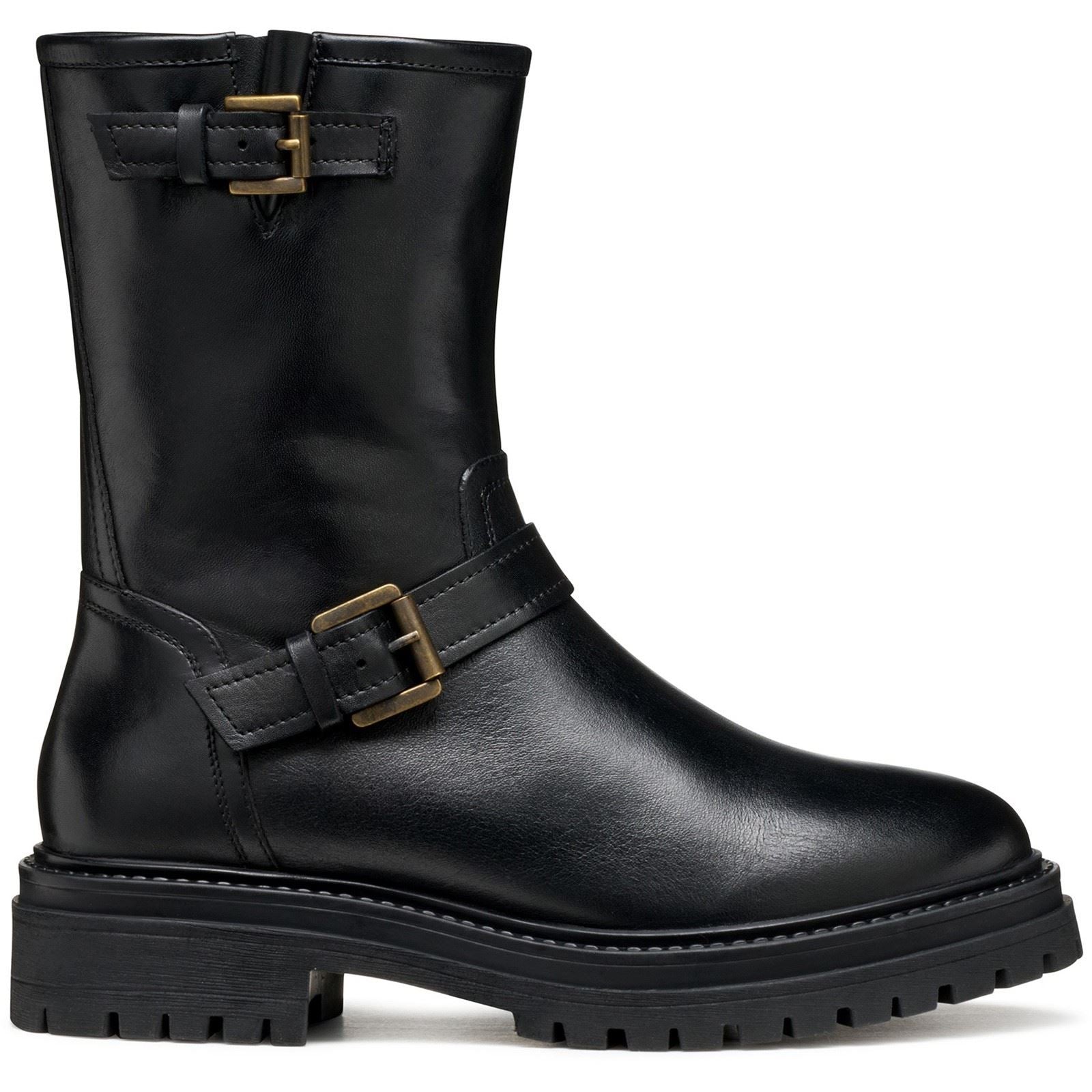 Geox D Iridea D Leather Women's Black Boots
