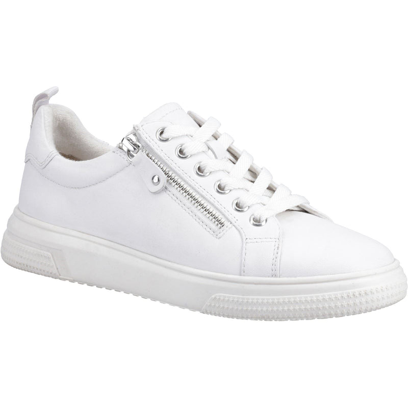 Hush Puppies Martha Leather Women's White Trainers
