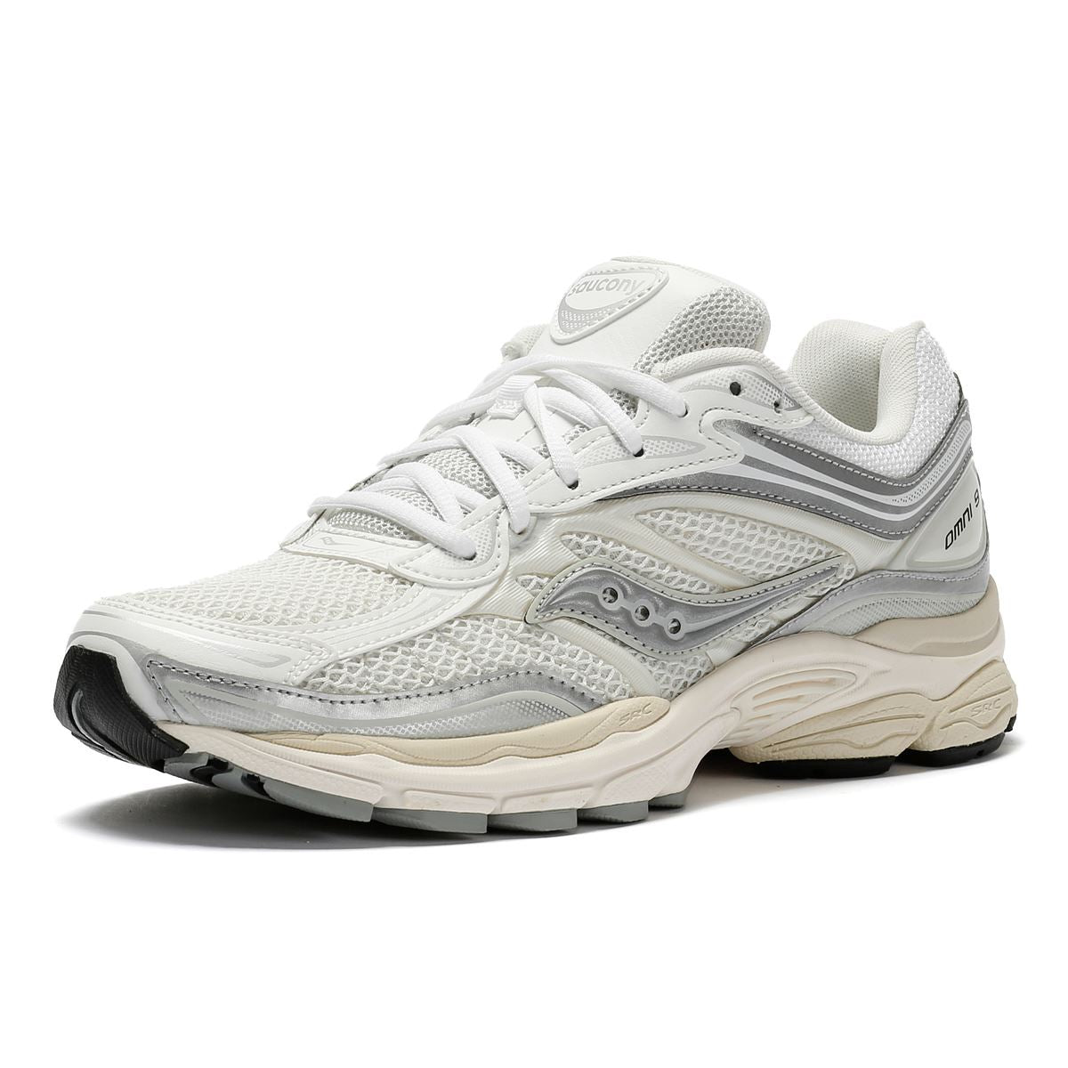 Saucony ProGrid Omni 9 White/Silver Trainers