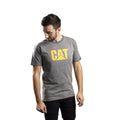 Caterpillar Trademark Logo Cotton Men's Grey T-Shirt
