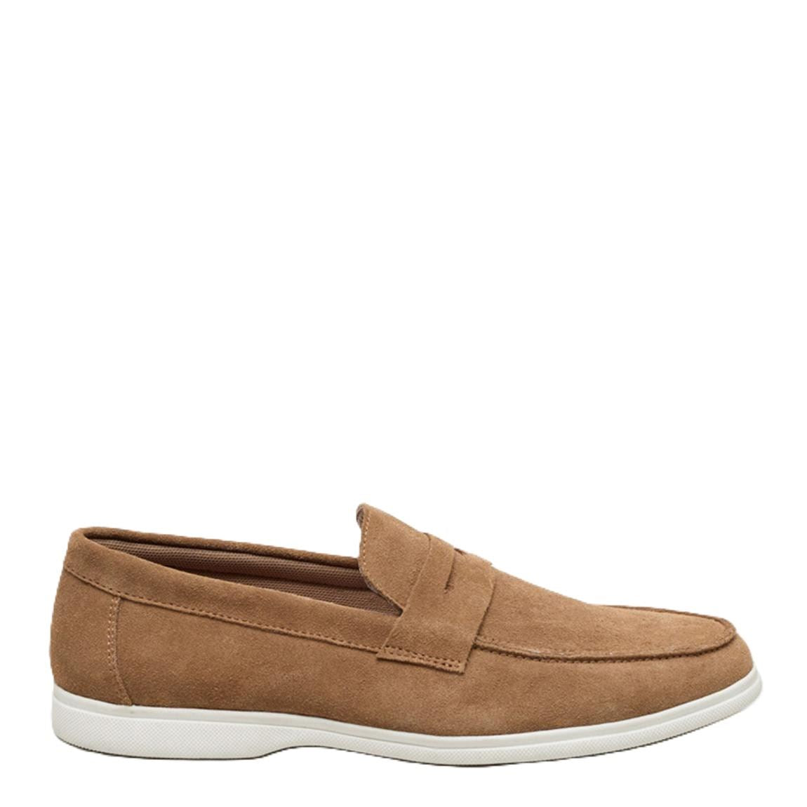 Antique Rogue Anton Suede Men's Stone Loafers