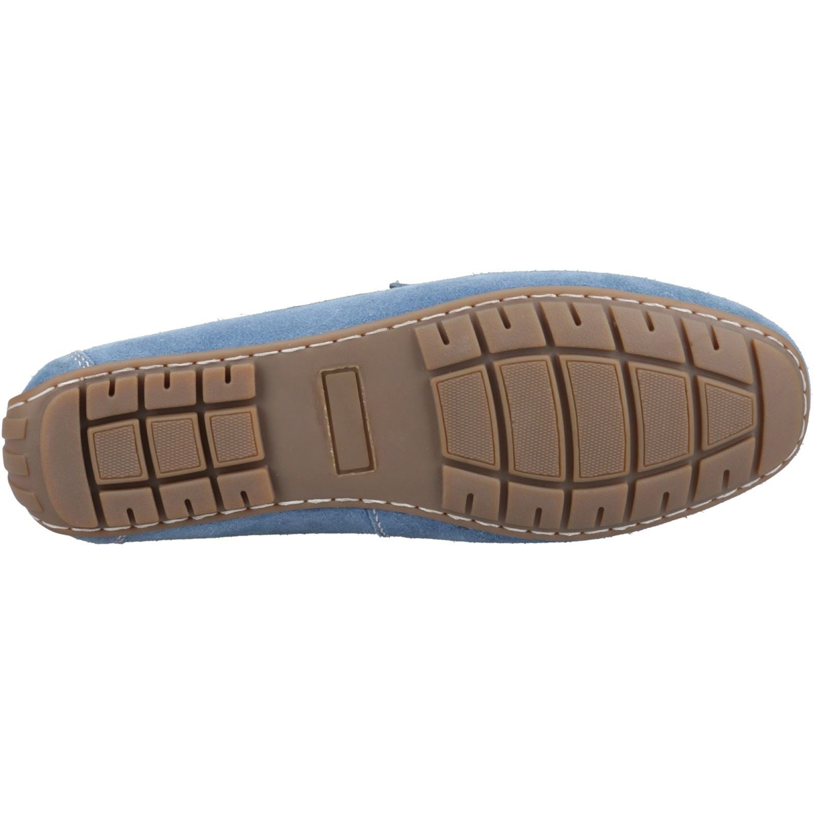 Hush Puppies Ralph Suede Leather Men's Blue Loafers