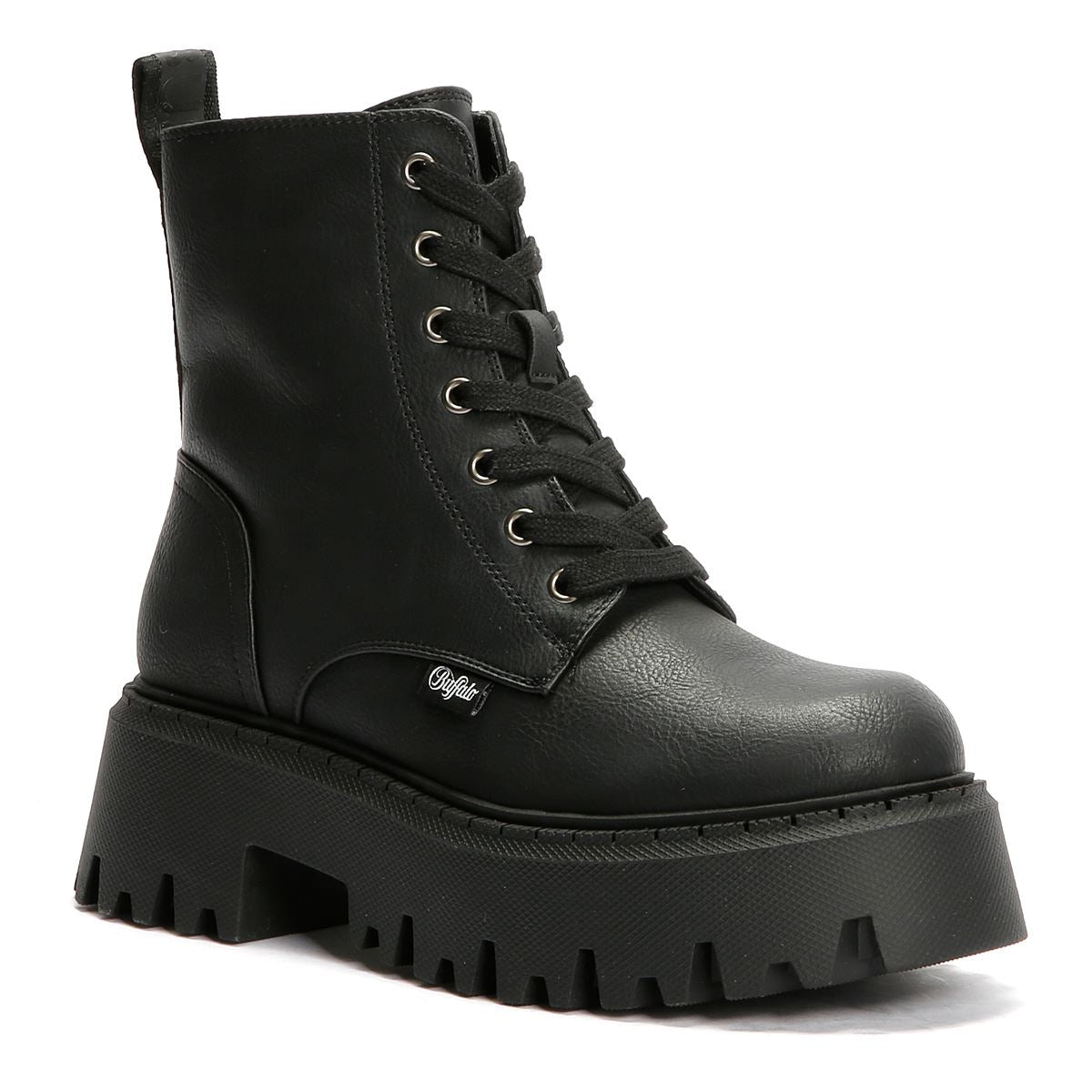 Buffalo Aspen Lace Up Warm Women's Black Boots