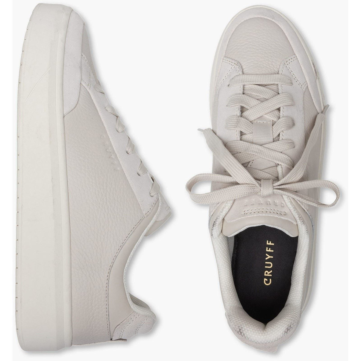 Cruyff Shoes Derby Classic Leather Men's Cream Trainers