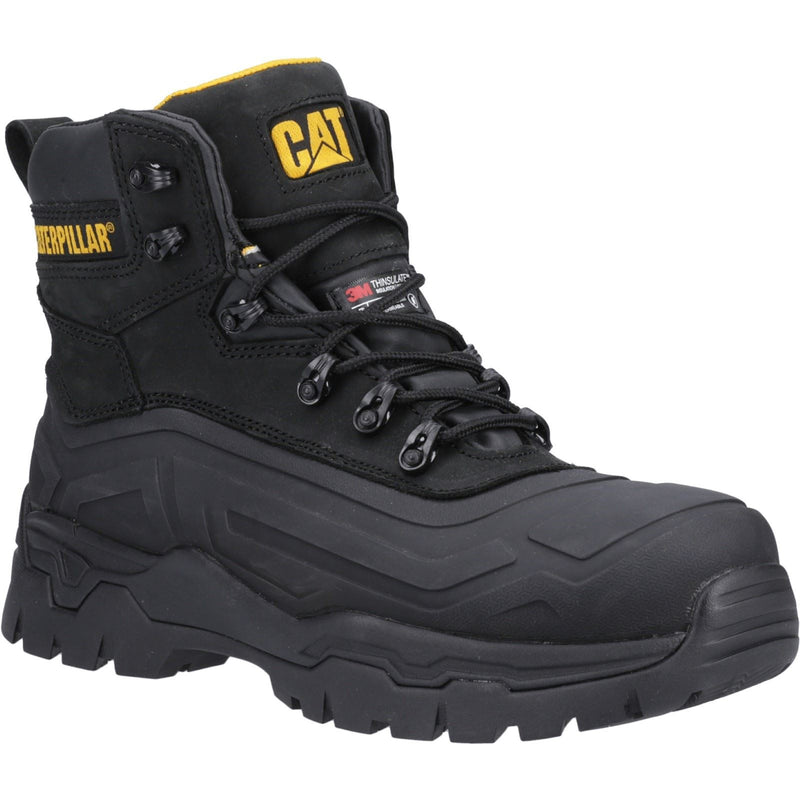 Caterpillar Typhoon SBH Rubber/Leather Black Safety Boots