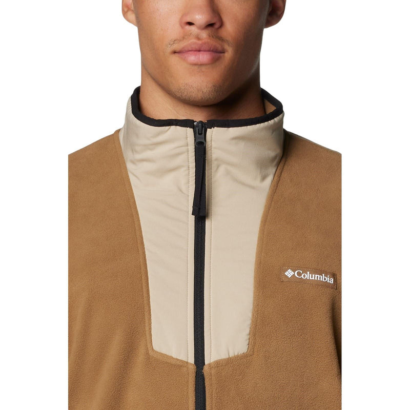 Columbia Sequoia Grove Half Zip Fleece Polyester Men's Brown Zip Neck Pullovers