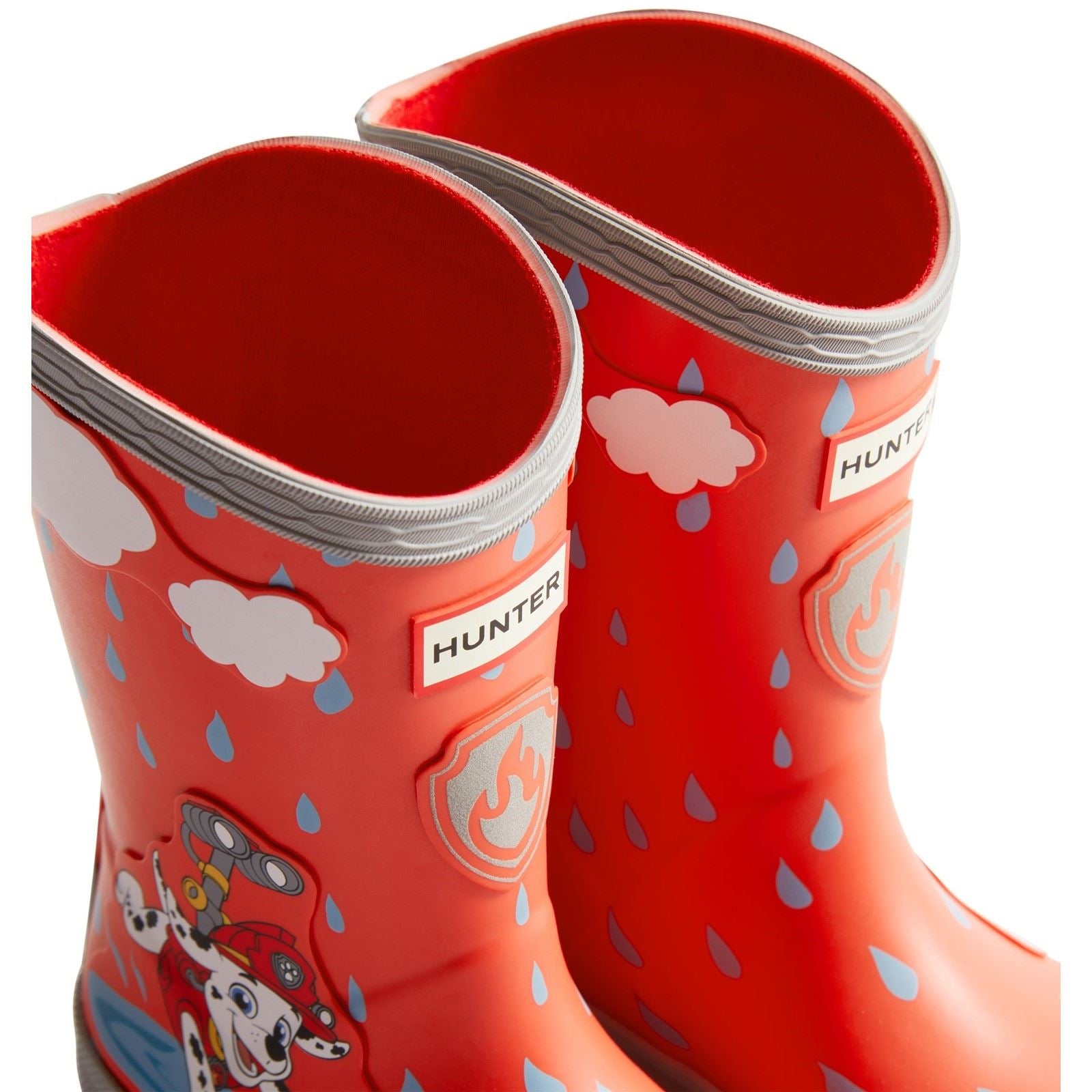 Hunter Paw Patrol Rubber Unisex Kid's Poppy Red Wellington Boots