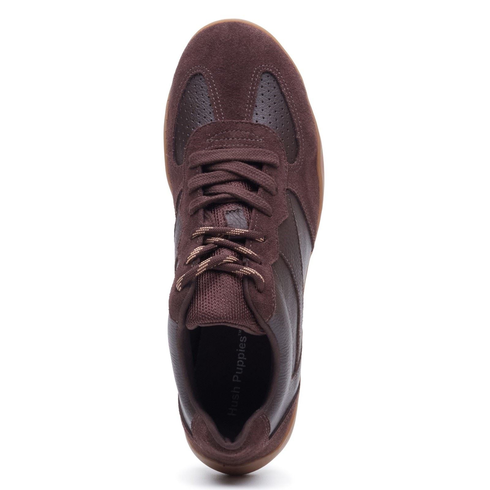 Hush Puppies Jovie Leather Women's CHOCOLATE Trainers