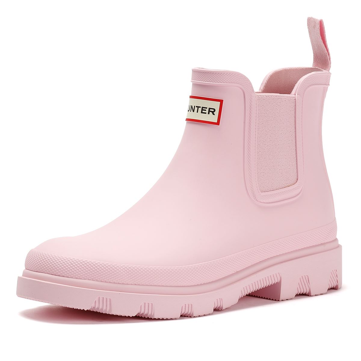 Hunter Downpour Chelsea Rubber Women's Parfait Pink Wellington Boots