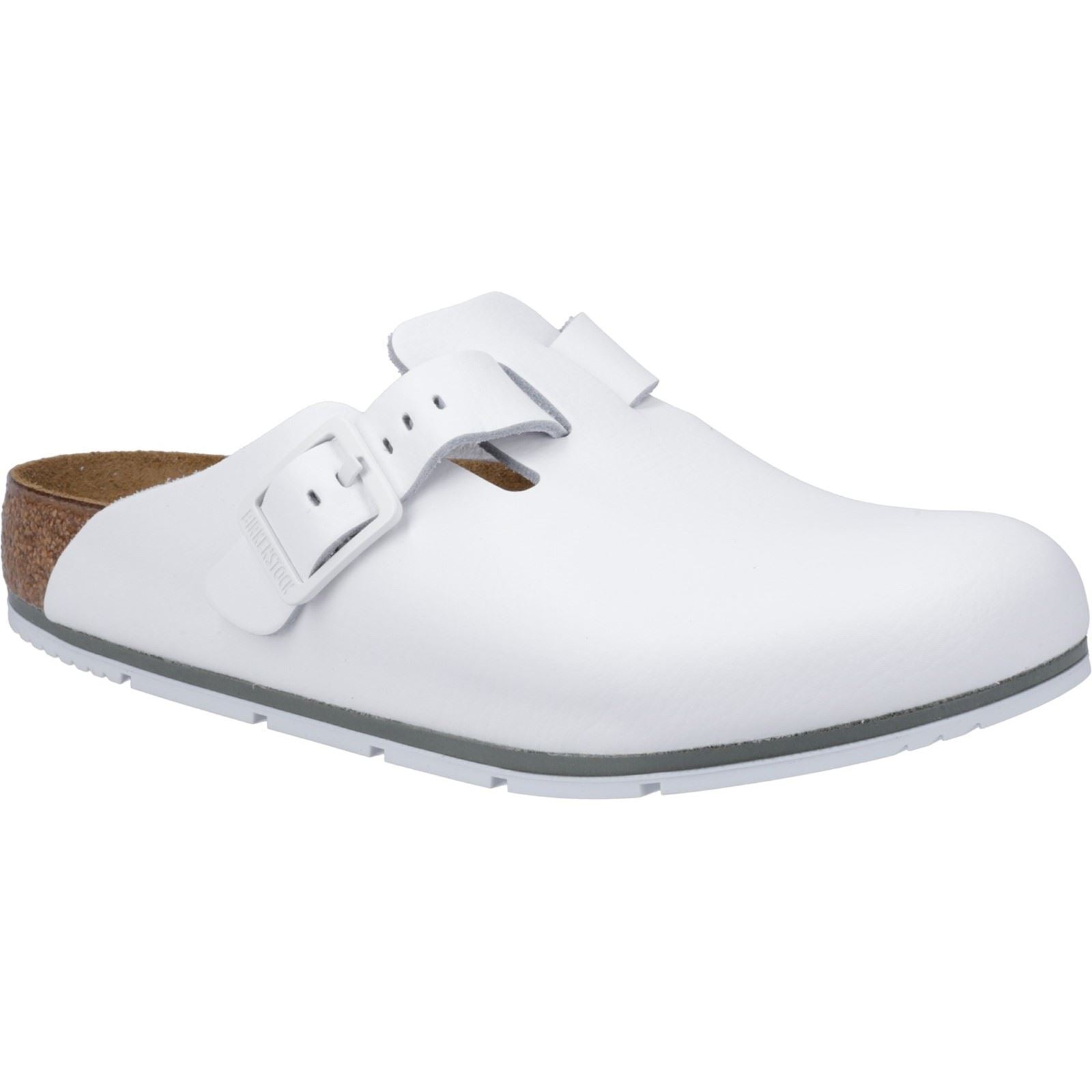 Birkenstock Boston Pro Leather Women's White Clogs