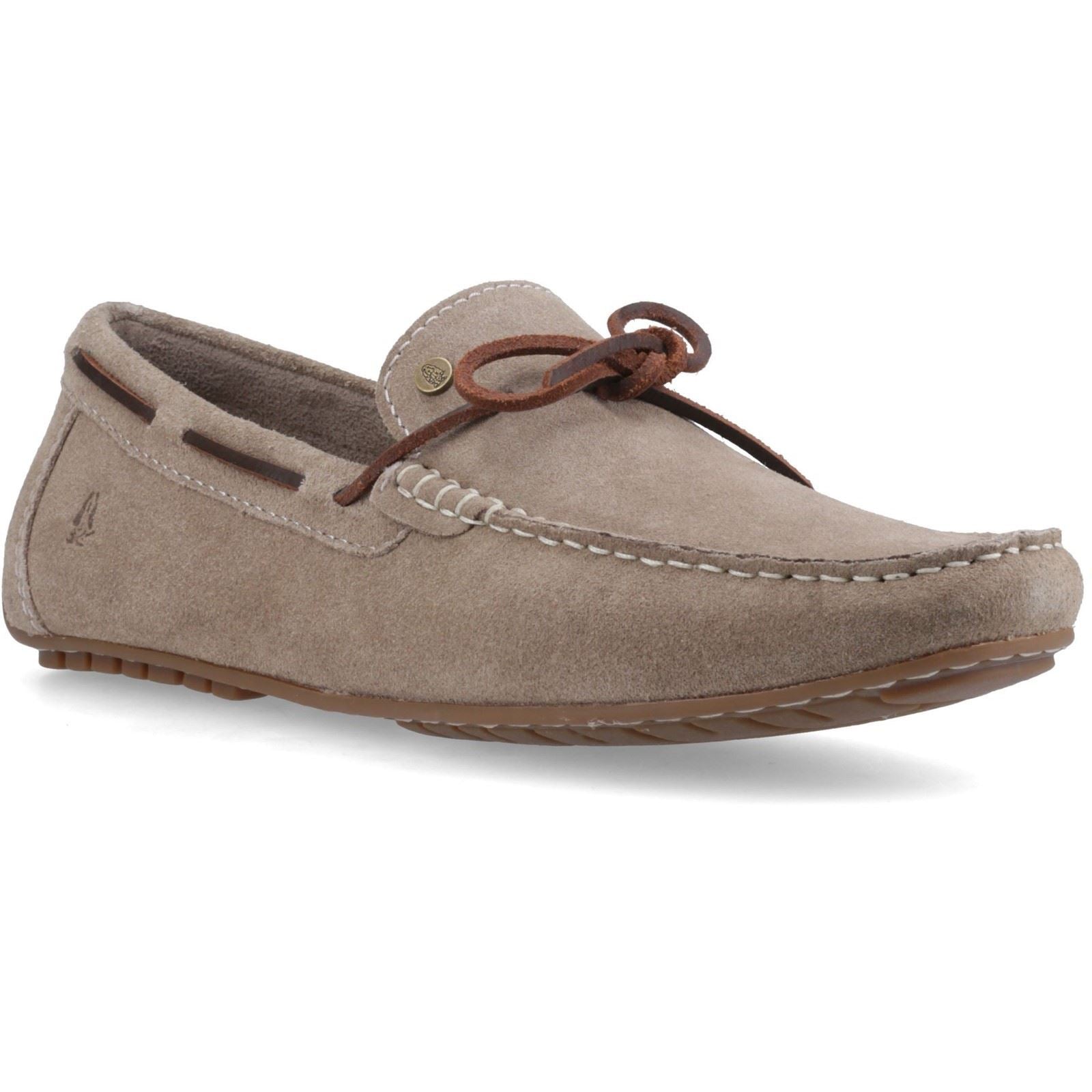 Hush Puppies Reuben Suede Men's Taupe Boat Shoes