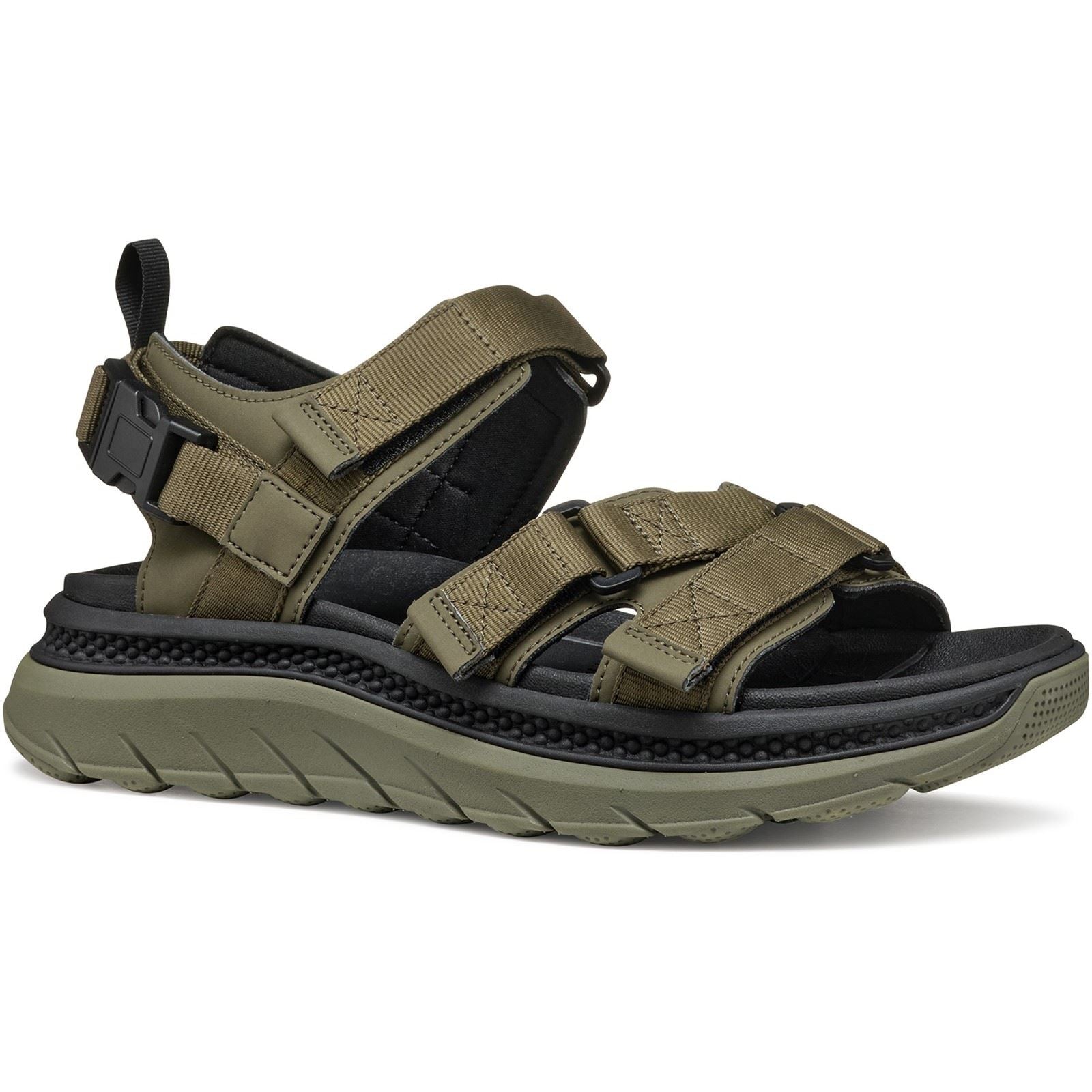 Geox U SPHERICA ACTIF X S Synthetic Blend Men's Military Flip Flops