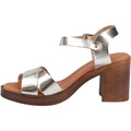 Hush Puppies Georgia Leather Women's Gold Sandals