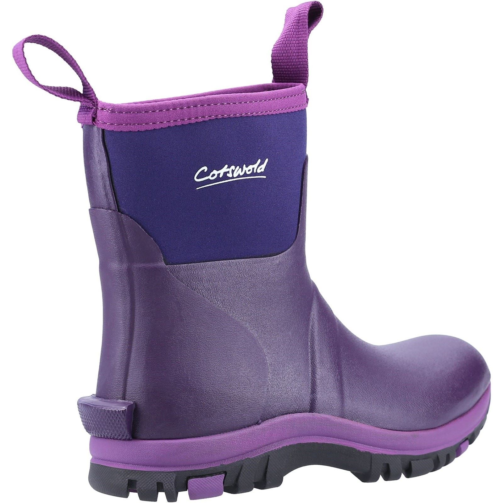 Cotswold Blaze Synthetic Women's Purple Wellington Boots