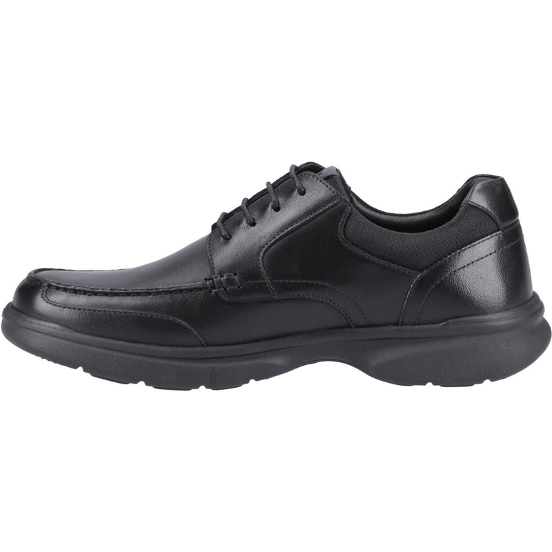 Hush Puppies Hugh Leather Men's Black Lace-Up Shoes
