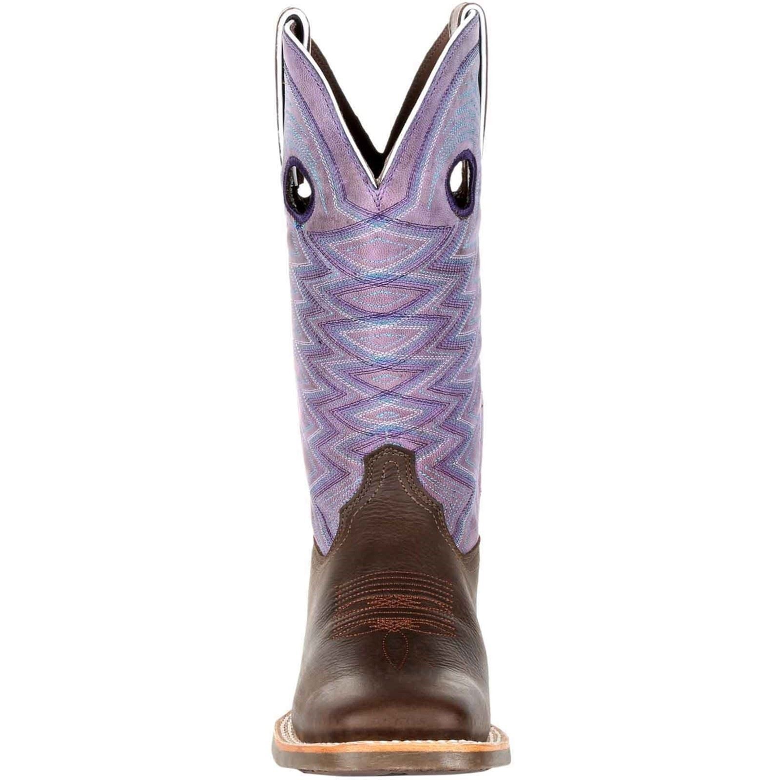 Durango Lady Rebel Pro Leather Women's Dark Earth/Amethyst Boots
