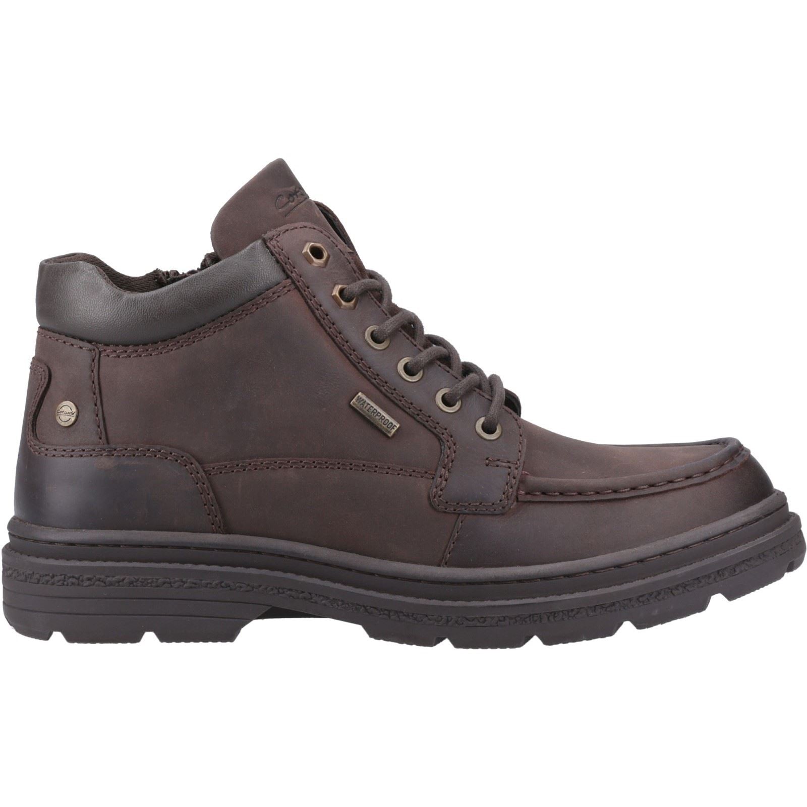 Cotswold Cricklade Leather Men's Brown Ankle Boots