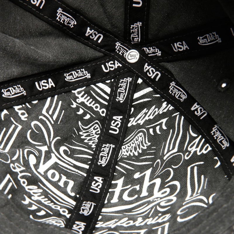 Von Dutch Busted Dad Cotton Black Caps