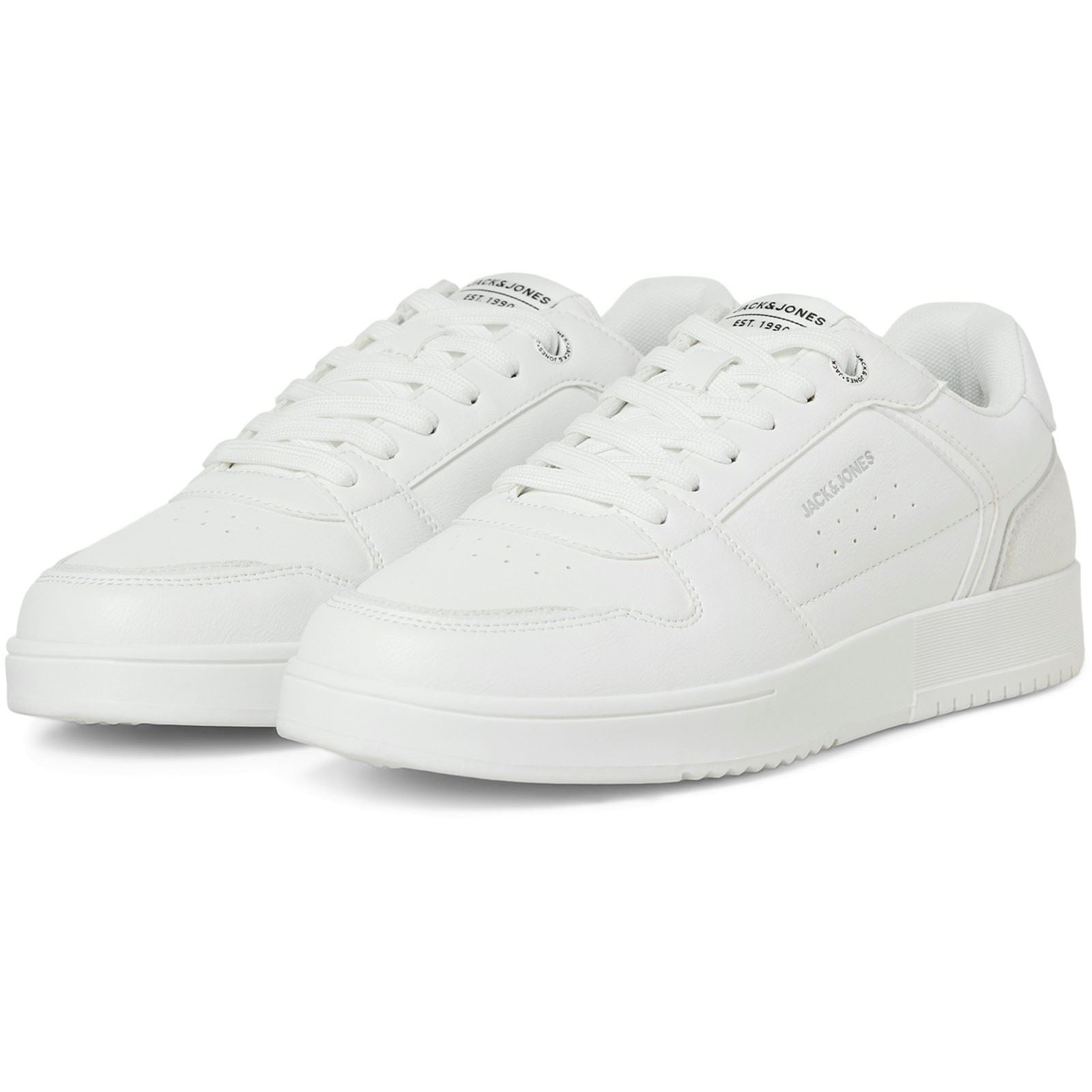 Jack & Jones Ealing Synthetic Men's White Silver Trainers