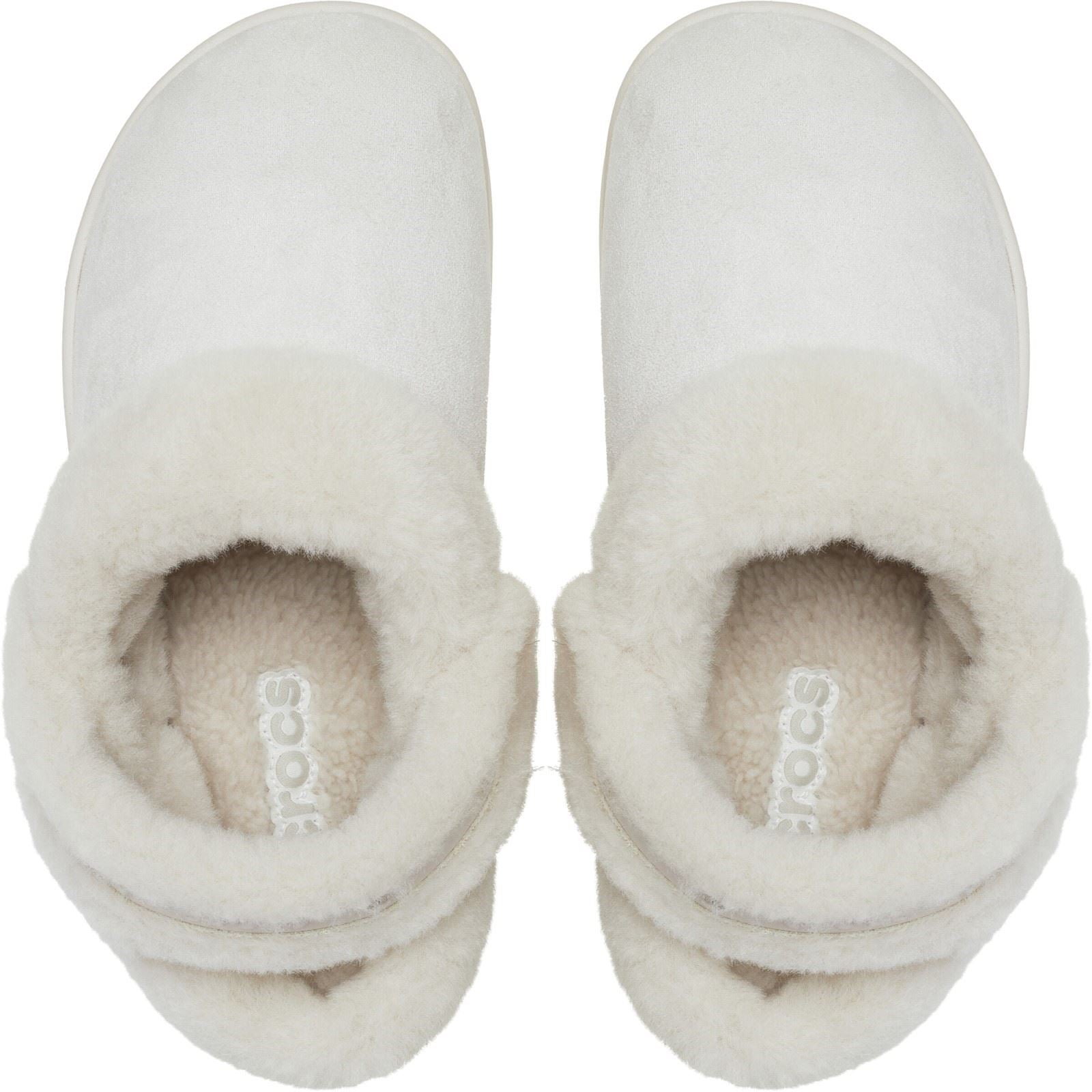 Crocs Unfurgettable Vegan Suede Polyester Women's Cocoa Cream Clogs