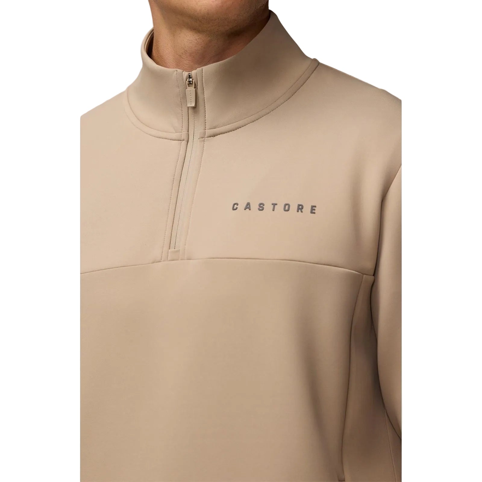 Castore Scuba 1/4 Zip Polyester Men's Brown Sweatshirt