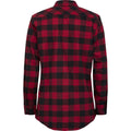 Hard Yakka Long Sleeve Check Flannel Cotton Men's Red Casual Shirt