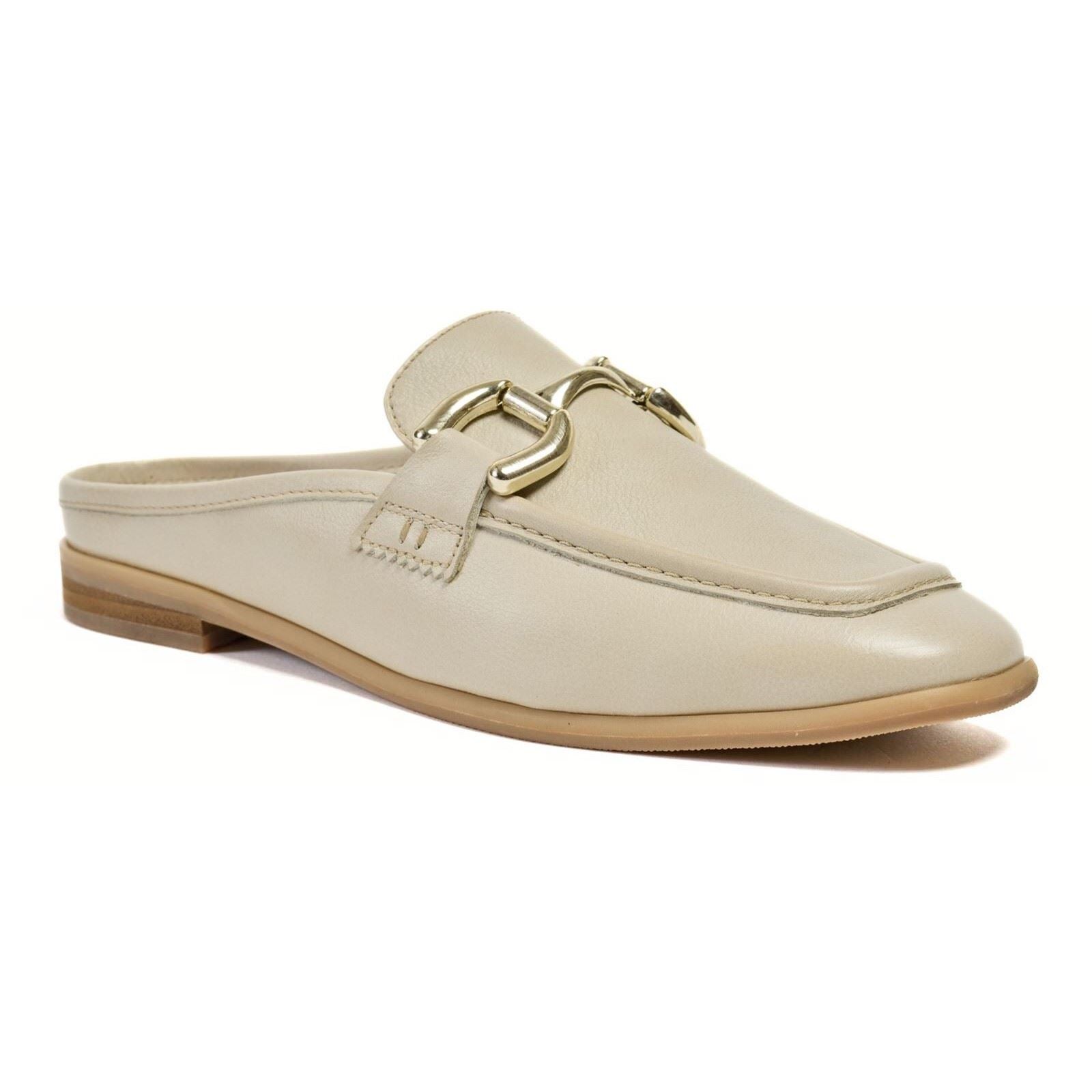 Pod Mila Leather Women's Taupe Mules