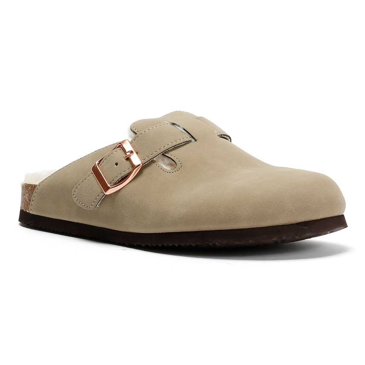 Penguin Poppy Fur Suede Women's Sand Mules