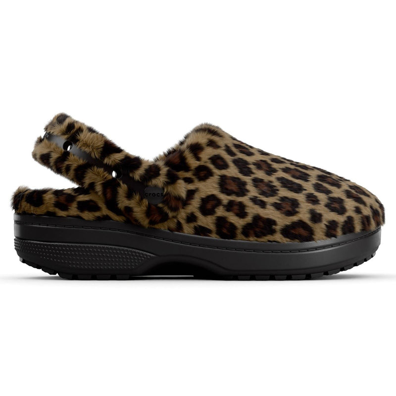 Crocs Classic Unfurgettable Clog Polyester Blend Women's Leopard Clogs