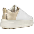 Geox D SPHERICA ECUB-2 Women's White/Light Gold Trainers