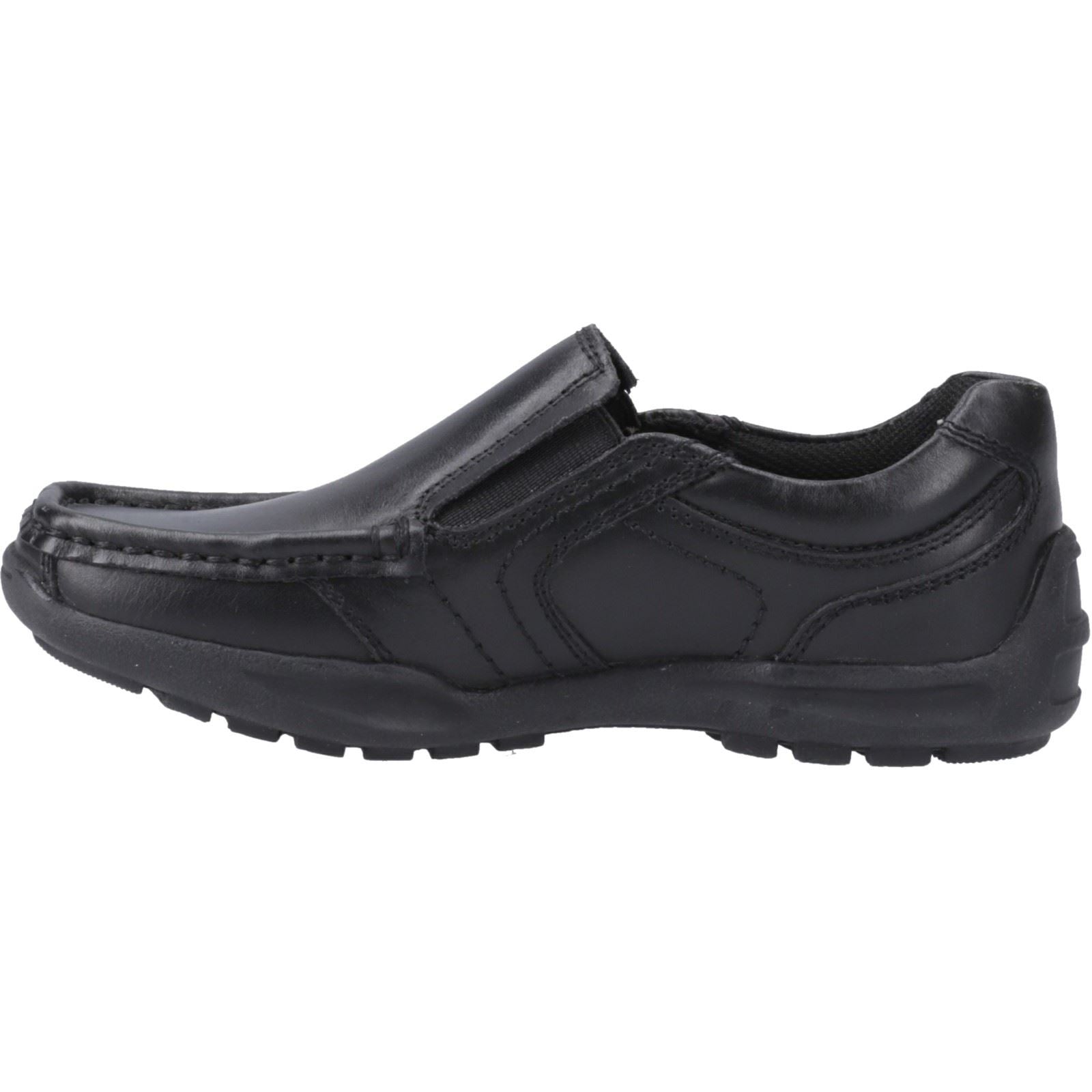 Hush Puppies Morgan Leather Boys's Black Loafers